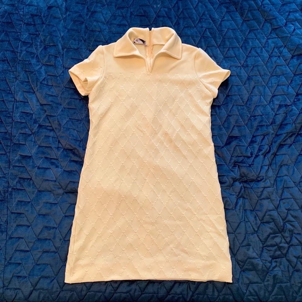 Vintage Yellow Knit Dress